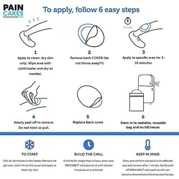 PAINCAKES Ice Pack Sticks & Stays for Pain Relief