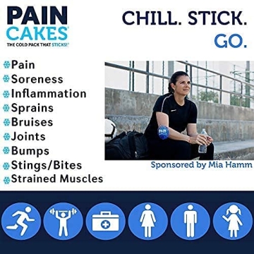 PAINCAKES Ice Pack Sticks & Stays for Pain Relief