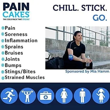 PAINCAKES Ice Pack Sticks & Stays for Pain Relief