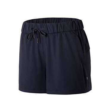 CRZ YOGA Stretch Shorts for Work & Workout with Pockets