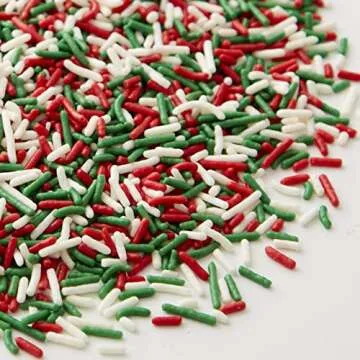 Wilton Holiday Sprinkles Jimmies Mix, 11.1 oz.,Assorted