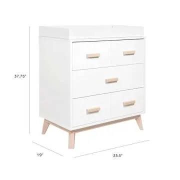 Stylish Babyletto Scoot 3-Drawer Dresser - Eco Friendly & Safe