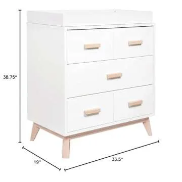 Stylish Babyletto Scoot 3-Drawer Dresser - Eco Friendly & Safe
