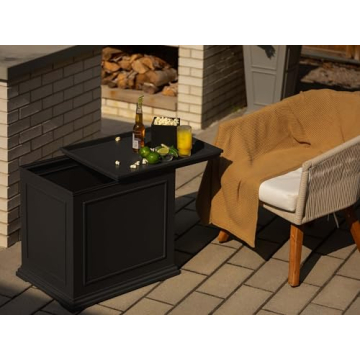 Veradek Brixton Tray Table – Outdoor Storage & Style