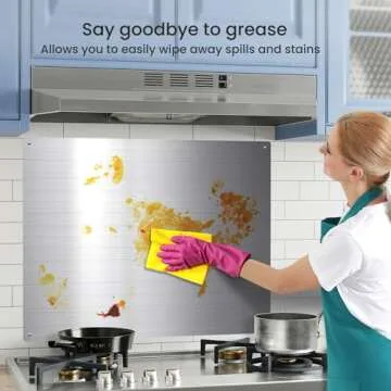 VIKIO HOME Stainless Steel Backsplash for Kitchen Upgrade