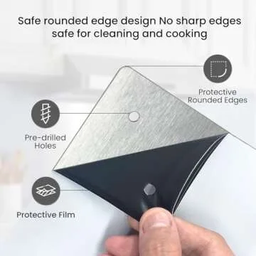 VIKIO HOME Stainless Steel Backsplash for Kitchen Upgrade