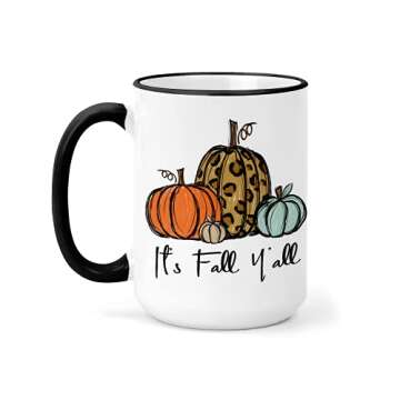 It's Fall Y'all Mug - 15oz Cup - Fall Pumpkins Mug