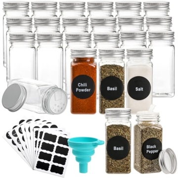 WUWEOT Spice Containers Set for Easy Kitchen Organization