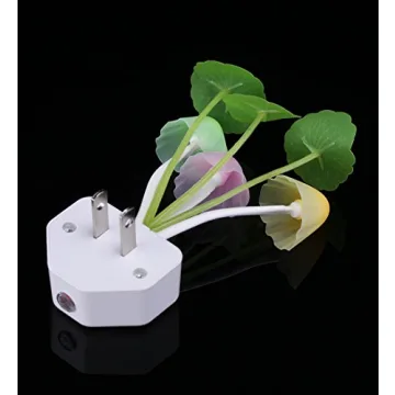 Rienar Sensor Led Night Light, Color Changing Plug-in LED Mushroom Dream Bed Lamp