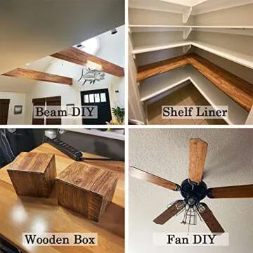 EeeComing Contact Paper Wood Wallpaper Distressed Wood Grain Contact Paper Rustic Wood Peel and Stick Wallpaper Waterproof Self Adhesive Wallpaper Removable Wood Wallpaper Roll Brown 78.7Inx17.7In