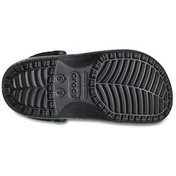 Crocs Unisex Classic Hemp Leaf Clogs, Half Baked and Weed Graphics, Black, Numeric_7 US Men