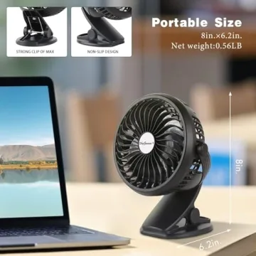 Compact USB Clip On Fan for All Ages - SkyGenius