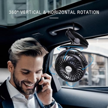 Compact USB Clip On Fan for All Ages - SkyGenius