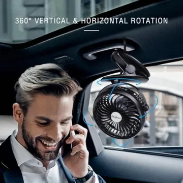 Compact USB Clip On Fan for All Ages - SkyGenius