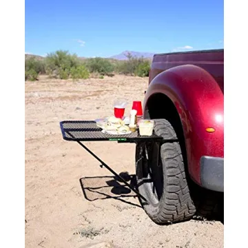Versatile Tire-Mounted Camping Table for Outdoor Fun