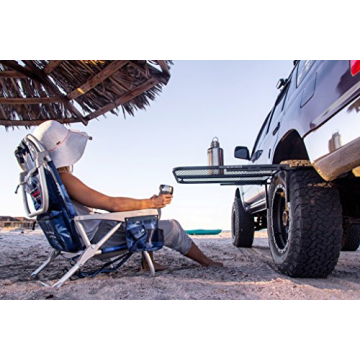 Versatile Tire-Mounted Camping Table for Outdoor Fun