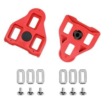 CyclingDeal Bike Cleats Compatible with Peloton & Look Delta - Indoor Cycling & Road Bike Bicycle Cleats Set - Compatible with Indoor Exercise Bikes Pedals & Shoes - 9 Degree 1 Pair