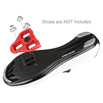 CyclingDeal Bike Cleats Compatible with Peloton & Look Delta - Indoor Cycling & Road Bike Bicycle Cleats Set - Compatible with Indoor Exercise Bikes Pedals & Shoes - 9 Degree 1 Pair
