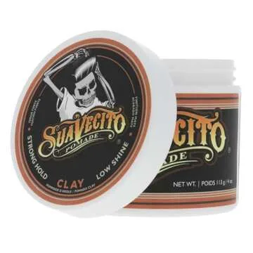 Suavecito Firme Clay Pomade for Strong Hold & Texture