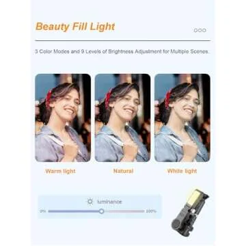 Gimbal Stabilizer for Smartphone,KOSCHEAL 2-Axis Auto Face Tracking Selfie Stick for iPhone,360°Rotation with Remote for Android and iPhone,Ideal for Vlogging,YouTube,TikTok Video Recording