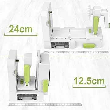Spiralizer Zoodles Maker Veggie Spiralizer 7-Blade Vegetable Spiralizer Vegetable Slicer Zucchini Spiralizer Veggies Spiral Slicer Cutter Foldable Pasta Spaghetti Maker