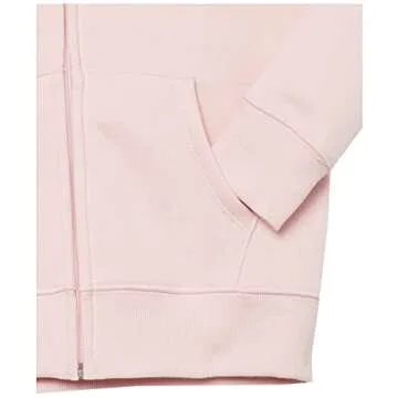 Toddler Girls' Cozy Zip-Up Fleece Hoodie - Light Mauve