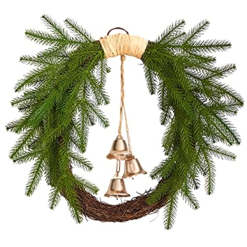 Shop Nearly Natural 24in Holiday Christmas Wreath