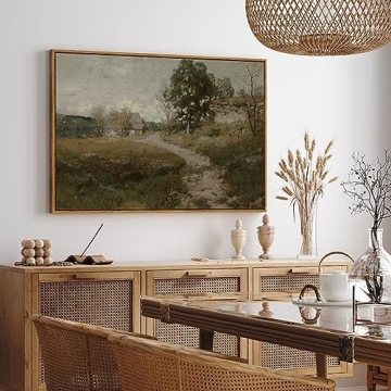 InSimSea Vintage Framed Canvas Wall Art for Home Decor