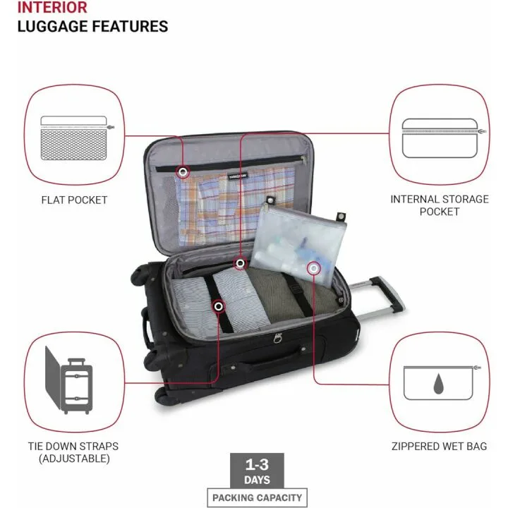 SwissGear Sion Expandable Carry-On Luggage 21-In