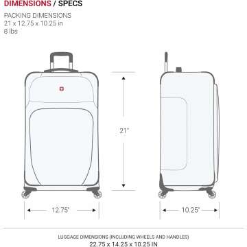SwissGear Sion Expandable Carry-On Luggage 21-In