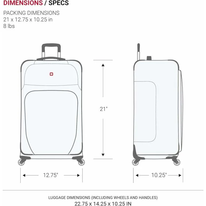 SwissGear Sion Expandable Carry-On Luggage 21-In