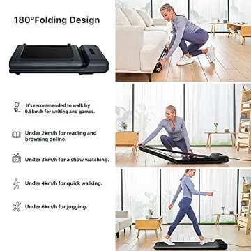 WALKINGPAD C2 Smart Folding Treadmill Under Desk Portable Kingsmith Walking Pad Digital Electric Slim Foldable Fitness Jogging Training Cardio Workout for Home Office 0.5-6KM/H