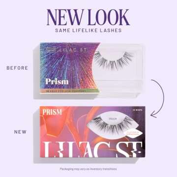 Lilac St - Prism Glamorous Faux Eyelash Clusters (14mm) - Dynamic & Fluttery Volume - DIY Lash Exten...