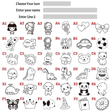 Customizable Name Stamp for Kids - Fun and Waterproof