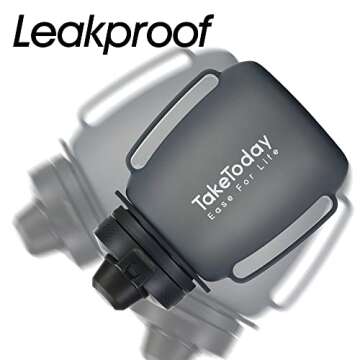 TakeToday 40 OZ Collapsible Water Bottle with Straw