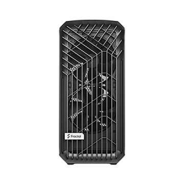 Fractal Design Torrent Gray E-ATX Tempered Glass Window High-Airflow Mid Tower Computer Case