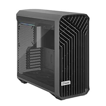 Fractal Design Torrent Gray E-ATX Tempered Glass Window High-Airflow Mid Tower Computer Case
