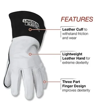 Lincoln Electric Grain Leather TIG Welding Gloves Enhance Precision