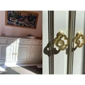 Stylish 6 Gold Cabinet Pulls Durable Zinc Alloy Handles