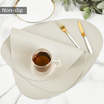 Punkspace Faux Leather Placemats - Stylish & Waterproof