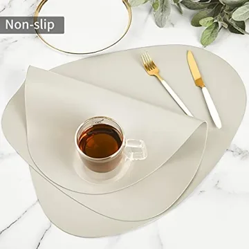 Punkspace Faux Leather Placemats - Stylish & Waterproof