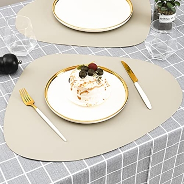 Punkspace Faux Leather Placemats - Stylish & Waterproof