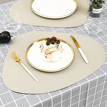 Punkspace Faux Leather Placemats - Stylish & Waterproof