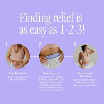 Jovi Band Wellness Patch for Women - Natural Relief for Menstrual Discomfort, Wearable and Reusable Discreet Comfort Patches with Easy Application (1 Pack + 5 Adhesives)