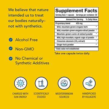 NORTH AMERICAN HERB & SPICE OregaRESP - 30 Capsules - Multiple Spice Oil Formula with Wild Mediterranean Source P73 Oregano - Healthy Respiratory System Support - Non-GMO - 30 Servings