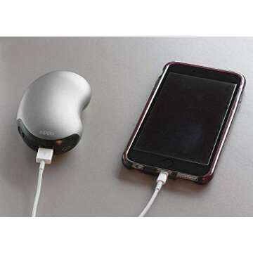 Zippo Unisex-Adult Rechargeable Handwarmer 6 Hour, Silver, One Size