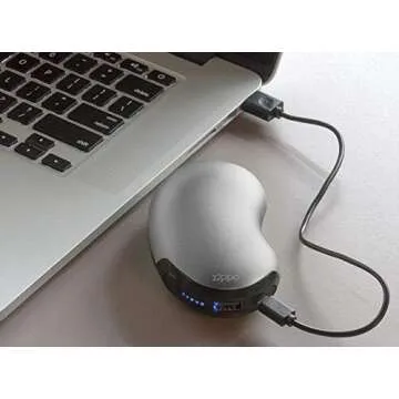 Zippo Unisex-Adult Rechargeable Handwarmer 6 Hour, Silver, One Size