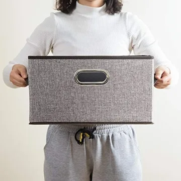 Stylish PRANDOM Foldable Storage Bins with Handles