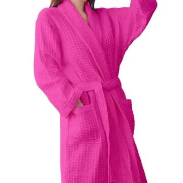 Waffle Knit Lightweight Kimono Spa & Bath Robes for Women - Quick Dry - Soft (US, Alpha, One Size, R...