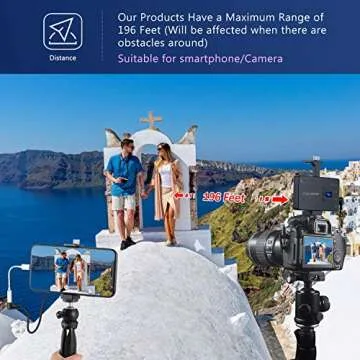 FULAIM Wireless Lavalier Microphone System for iPhone 11 XR Max 8 Plus 7 6 SE Android Smartphone, DSLR Camera-Professional Lapel Microphone System for Interview YouTube Vlogging Video Recording(MX11)